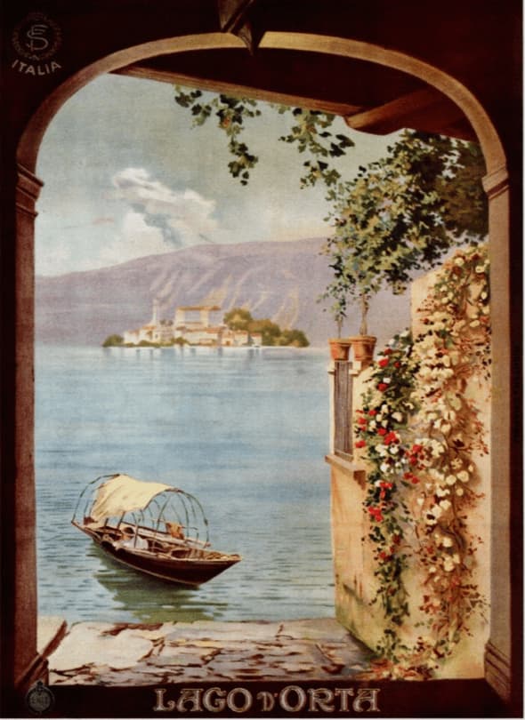 1920's Italian Travel Poster.